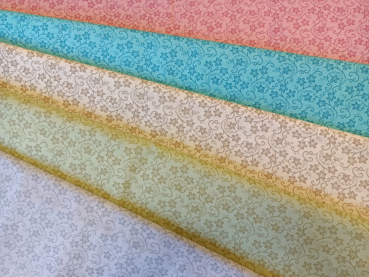 Kvítky se spirálkami dorůžova