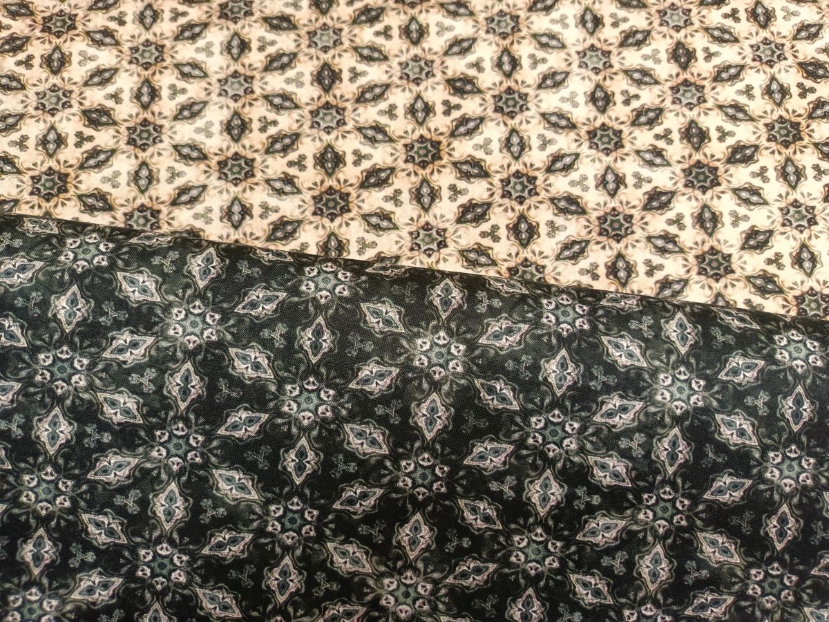 Světlé medailonky na černé