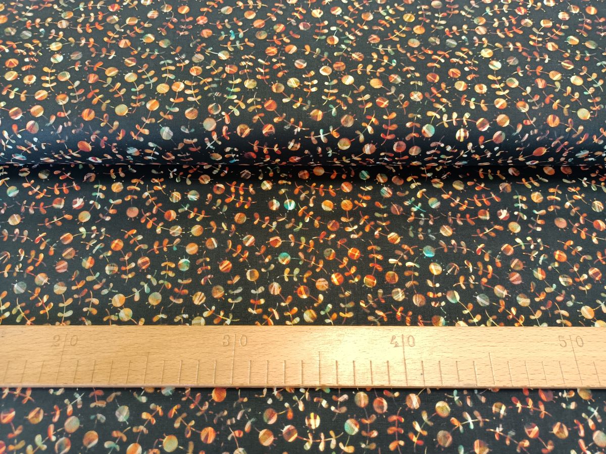 Drobné listy na černé