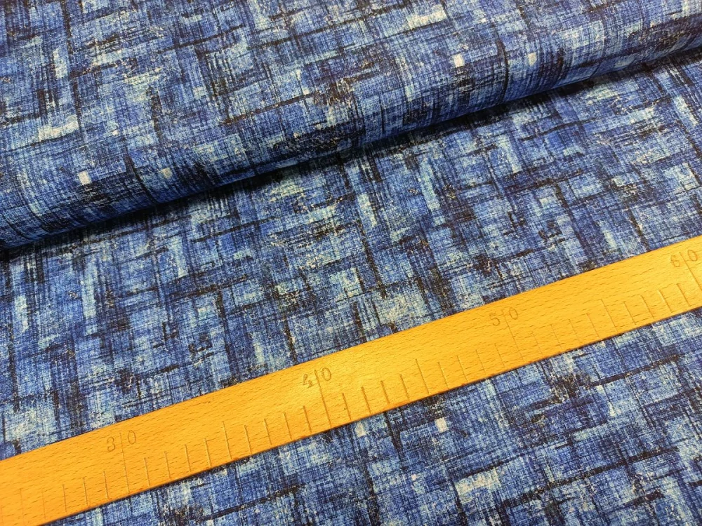 Riflový vzor tmavší modrý