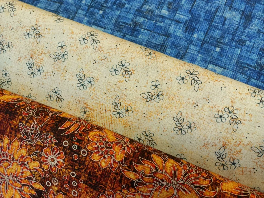 Riflový vzor tmavší modrý