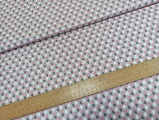 Srdíčka růžovobéžová na béžové - OPĚT SKLADEM