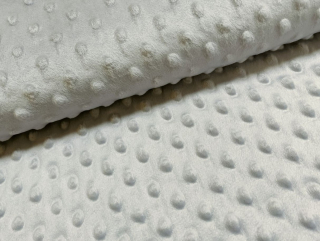 Minky tečky - světle šedá - OPĚT SKLADEM 