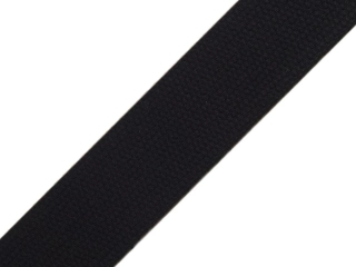 Bavlněný popruh černý šíře 4 cm