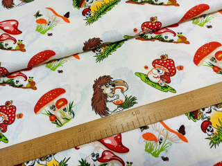 Houbičky s ježkem na smetanové