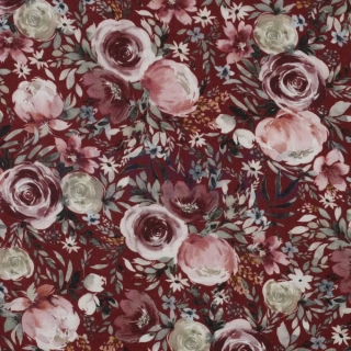 Dvojitá gáza - Květy na vínové