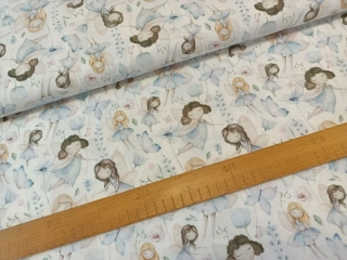 Víly domodra na bílé