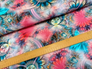 Úplet digi - Mandaly růžovotyrkysové