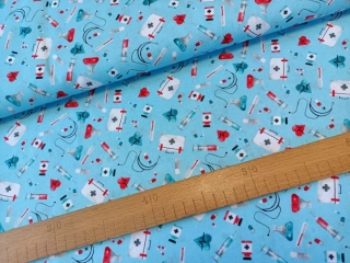 Lékařské motivy na modré