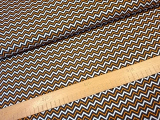 Hnědooranžový zig zag (chevron)